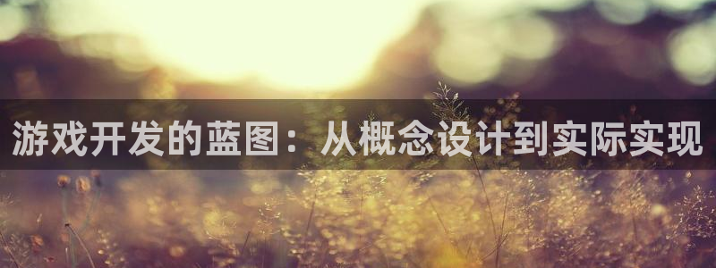 沐鸣娱乐2官方平台投诉：游戏开发的蓝图：从概念设计到实际实现