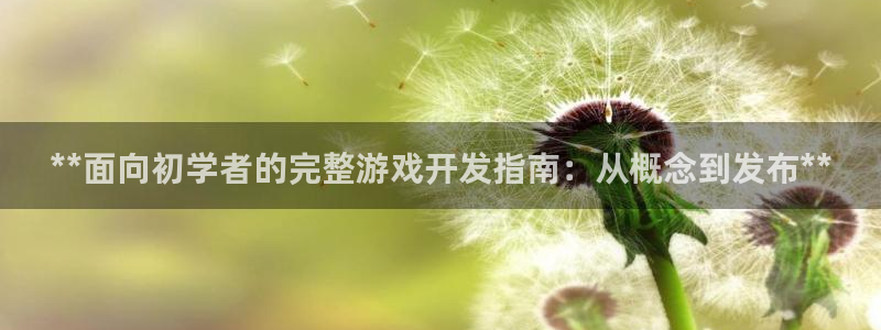 沐鸣2平台登录线路：**面向初学者的完整游戏开发指南：从概念到发布**